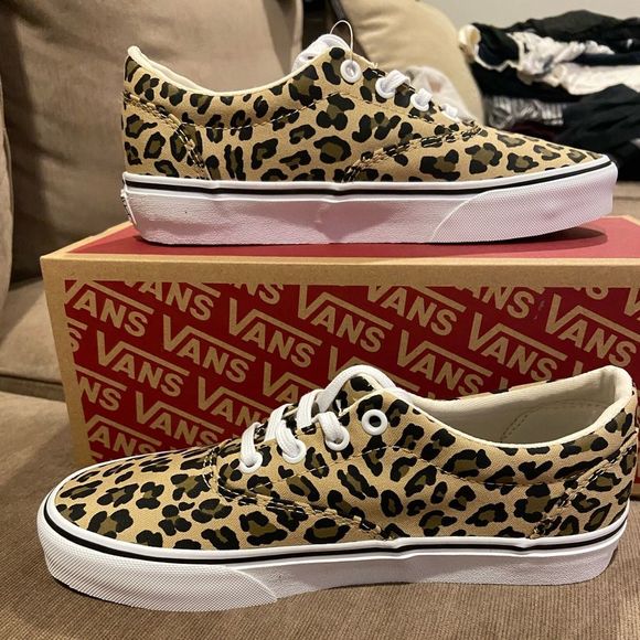 Vans cheetah print shoes 6.5 - Picture 1 of 3
